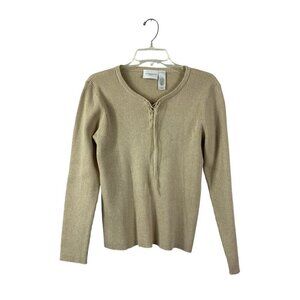 Liz Claiborne Women's Tan Sweater Top